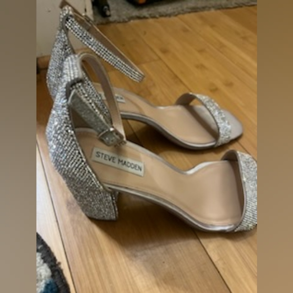 Silver Steve Madden Heels